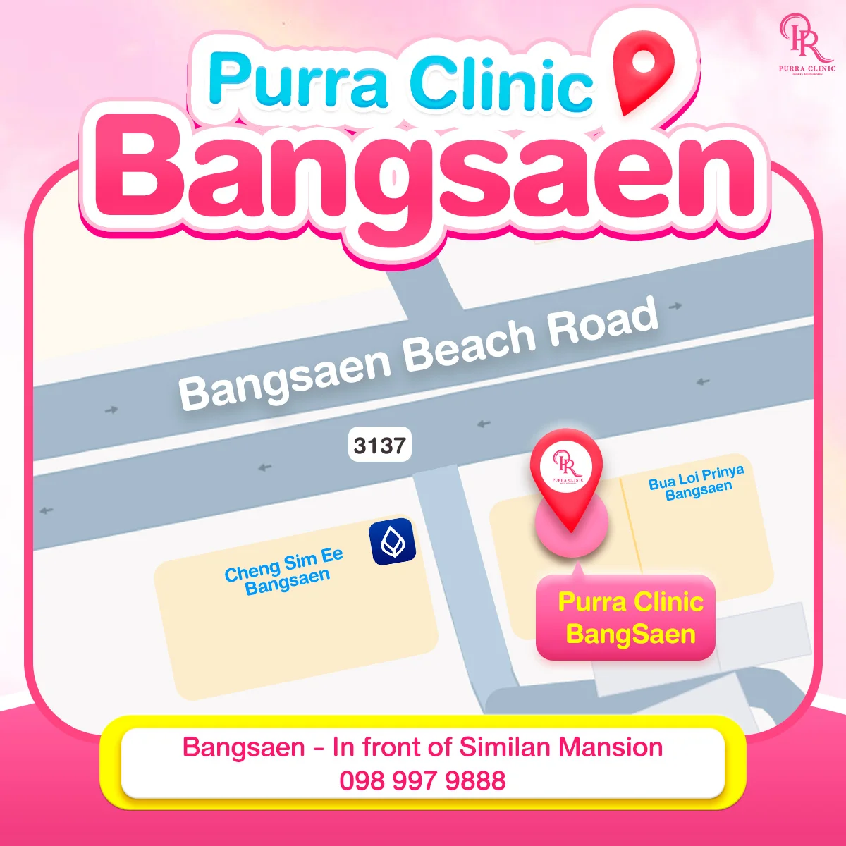 Purra Clinic Bangsaen Location